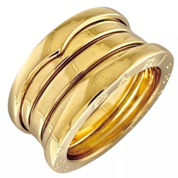 BVLGARI Ring US 5 1/2 EU51 K18 yellow gold B-zero.1 4 bands used - Picture 1 of 8